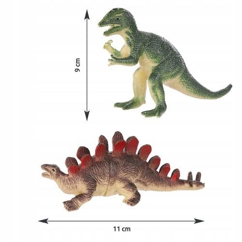 12 DINOSAUR FIGURES – LARGE COLOURFUL SET FOR CHILDREN – DINOSAURS – GIFT