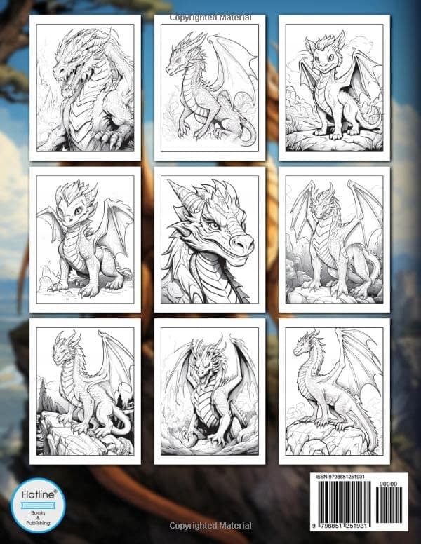 Ketschik, Emil *Mythical Dragons Colouring Book for Adults: Enchanted Creatures*