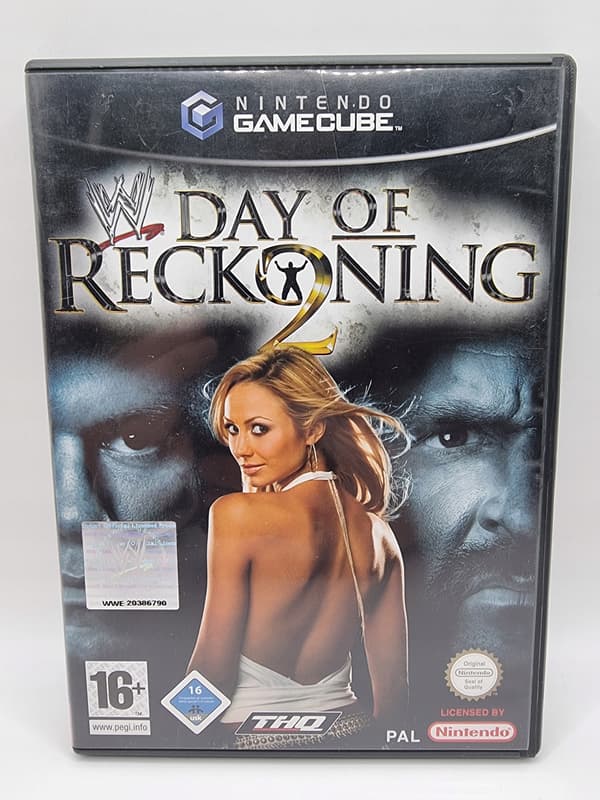 WWE DAY OF RECKONING 2 NINTENDO GAMECUBE COMPLETE SET BDB