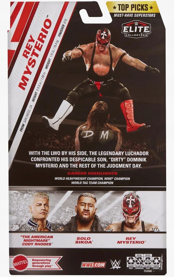 MATTEL WWE Elite Top Picks Rey Mysterio Figure