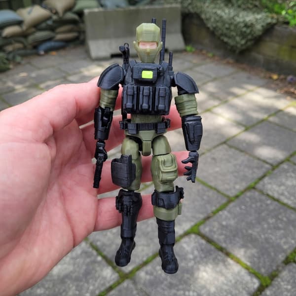 3D figurine – Tactical soldier with Dummy13 kit