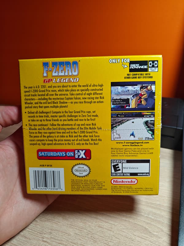GBA Game Boy Advance F-Zero GP Legend – New, in its original packaging