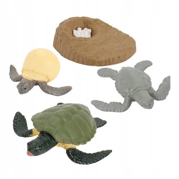 CHILDREN’S TOY ANIMAL FIGURES SIMULATION SET: The Growth Process of a Turtle