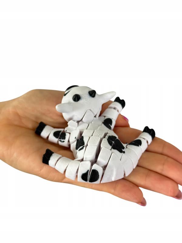 Krówka, 3D cow – segmented, movable figurine, stress reliever, novelty item