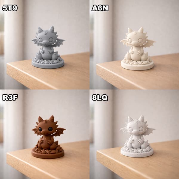 FANTASY DRAGON FIGURINE ON A BASE – DECORATIVE HOME ACCESSORY, AVAILABLE IN MANY COLOURS