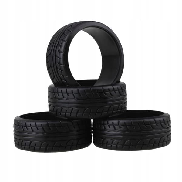 4 x 1/10 RC Drifting All-Purpose Tyres, 63mm, 1/10 RC Drift Wheels, C
