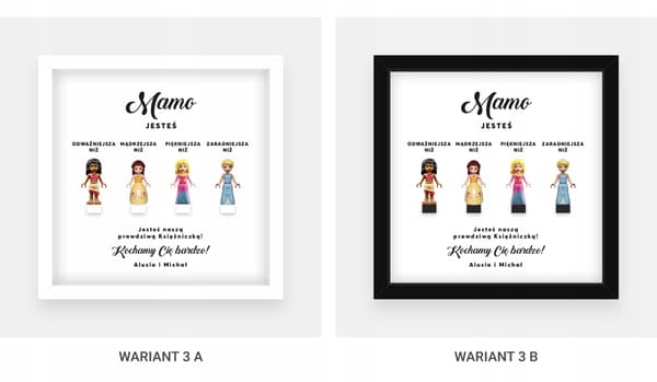MOTHER'S DAY LEGO FIGURINE FRAME – PRINCESSES