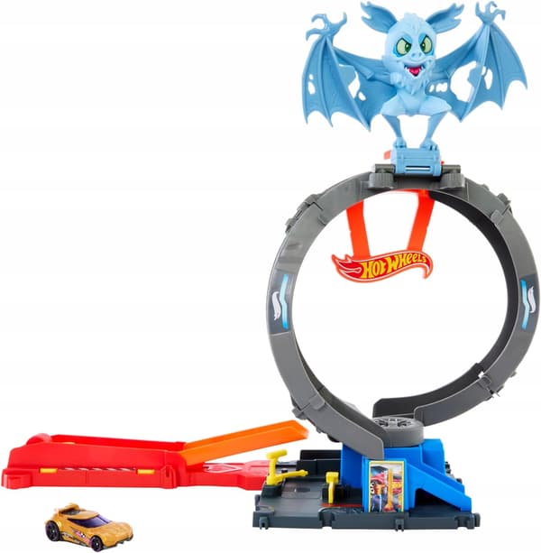 HOT WHEELS BAT LOOP SET – set including a loop, a launcher and a CAR