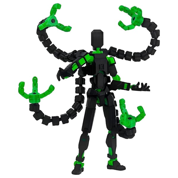 PLUSHCEWT T13 Action Figure with Interchangeable Limbs and Accessories