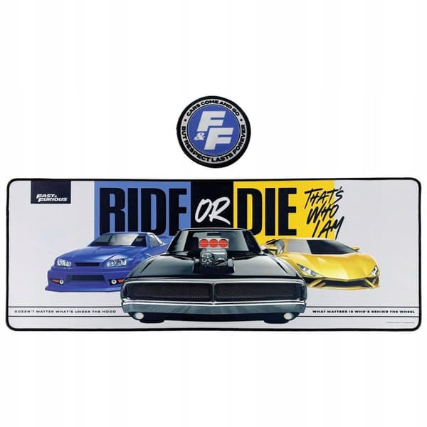 Fast & Furious Ride or Die XL desk mat + coaster