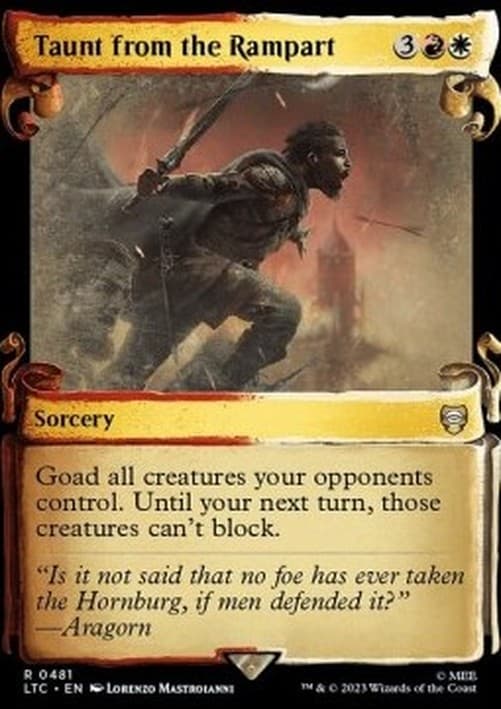 Magic: The Gathering Taunt from the Rampart