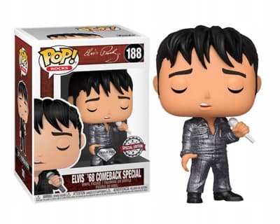 Funko POP Elvis Presley 188 Elvis '68 Comeback Special Diamond Special