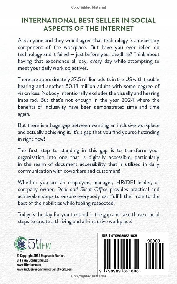 Warlick, Stephanie *Dark and Silent Office: A Digital Accessibility Guide*
