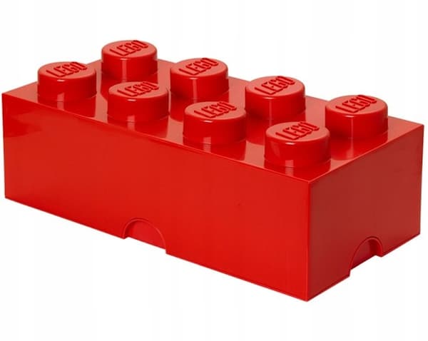 LEGO BRICK STORAGE CONTAINER, 8-BOX SET, LARGE BRICK, 50 CM, RED SORTING BOX