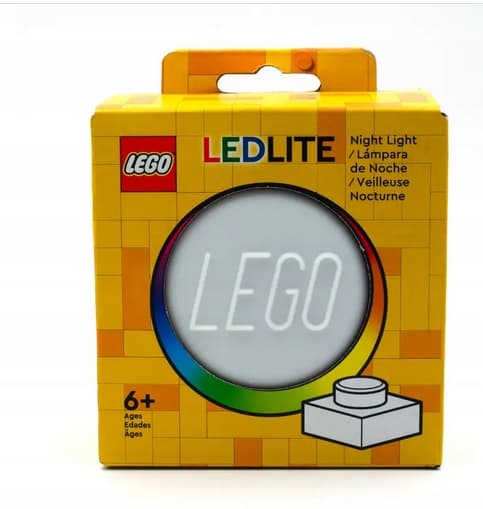 LEGO Small Silicone Night Light Brick, White, 1x1, LP50