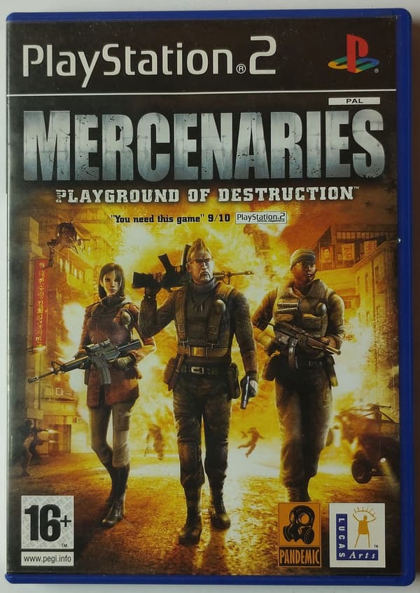 MERCENARIES game for Sony PlayStation 2 (PS2)