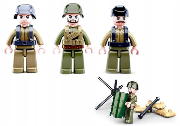 PANTERA/JAGDPANTER 2-in-1 Tank Building Set – ‘Destroyer’ – 3 Figures + LEGO Weapons