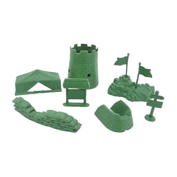 9-piece set: Sand Table Model – Realistic Simulation of a Miniature Battle (2 pieces)