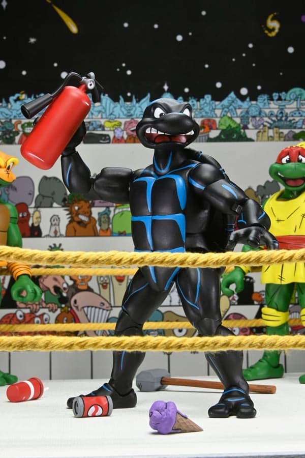 NECA TMNT 4-Pack Capsule Warrior Action Figures Accessory Set, 18 cm
