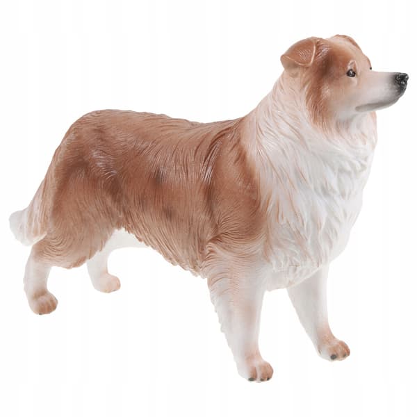 PLASTIC DOG FIGURINE FOR DESKS AND INTERIOR DECORATION