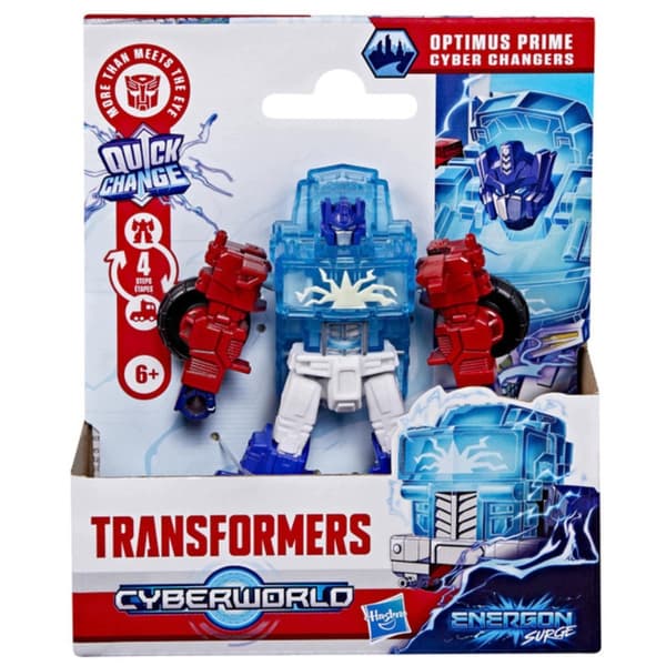 Transformers Cyberworld Cyber Changers: Optimus Prime transforming robot...