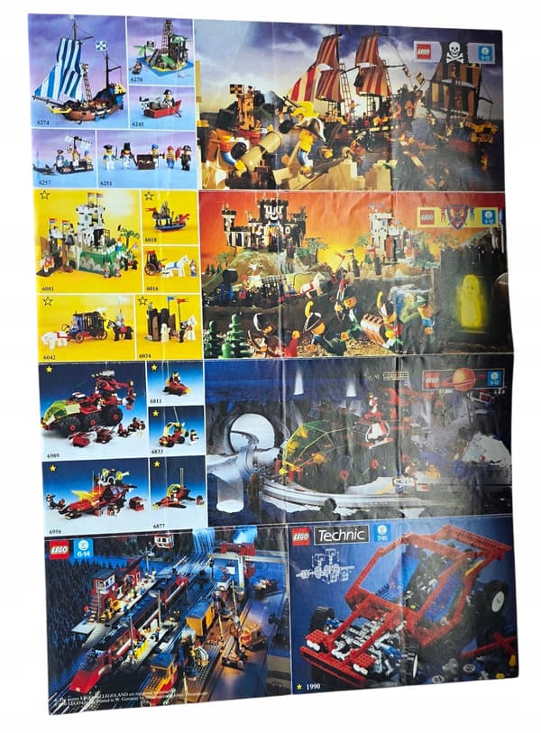 LEGO LEAFLET Poster 1990 Town 113185-OS
