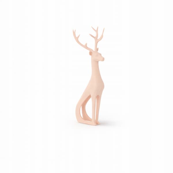 DECORATIVE FIGURINE: STANDING DEER, OPENWORK DESIGN ON A BASE – MANY COLOURS