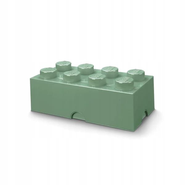 LEGO® OLIVE-COLOURED FIGURE-8 BRICK CONTAINER