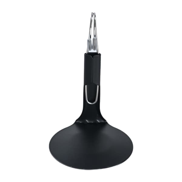 Action figure display stand – Adjustable metal frame – Portable doll stand – M – Black