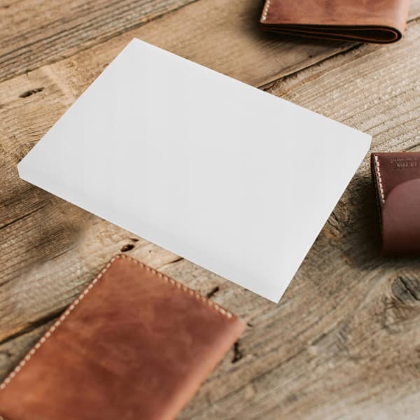 WHITE LEATHER AND HANDICRAFT EMBOSSING MAT