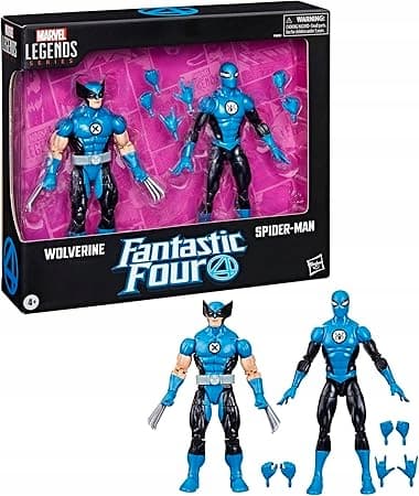 WOLVERINE AND SPIDER-MAN MARVEL LEGENDS FIGURES: FANTASTIC FOUR