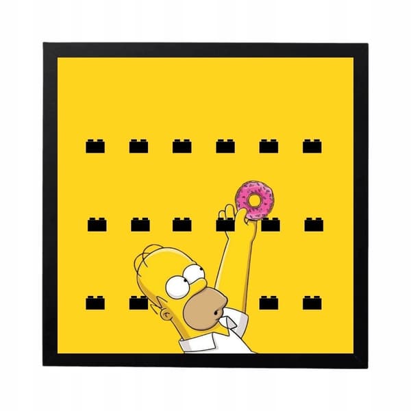 Personalised LEGO Minifigure Display Frame 71009 The Simpsons 2
