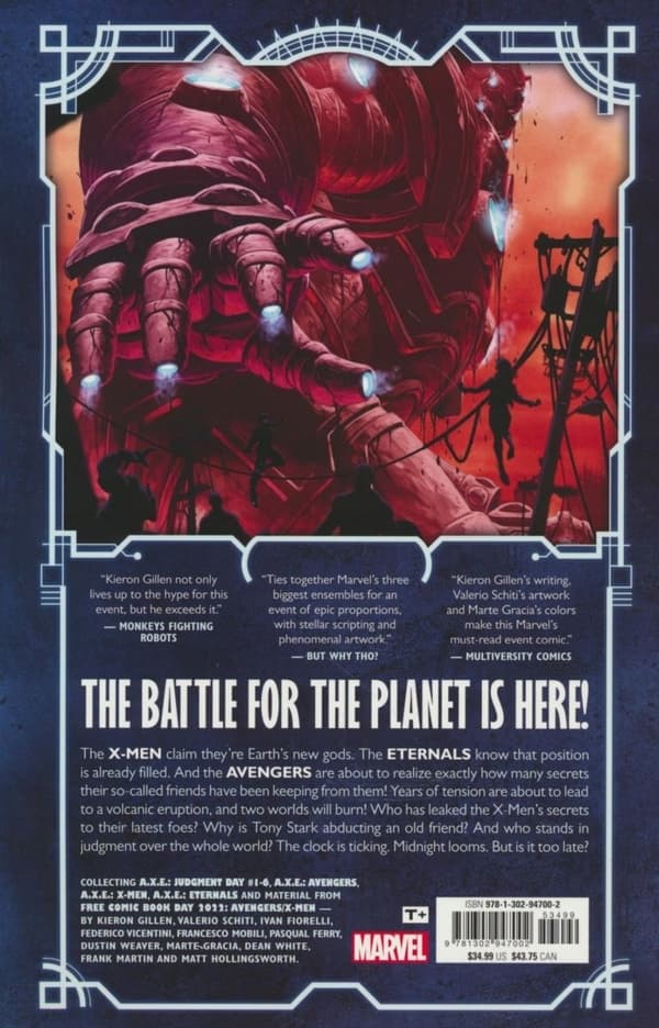 A.x.e.: Judgment Day by Kieron Gillen