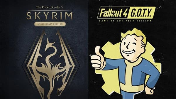 THE ELDER SCROLLS V: SKYRIM ANNIVERSARY FALLOUT 4: ANNIVERSARY BUNDLE XBOX