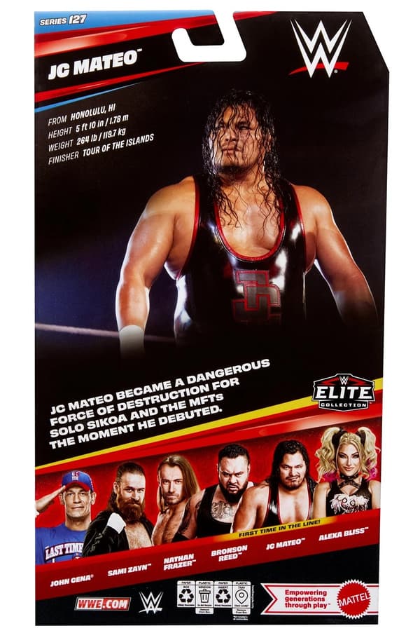 JC MATEO WWE ELITE COLLECTION SERIES #127 figurine