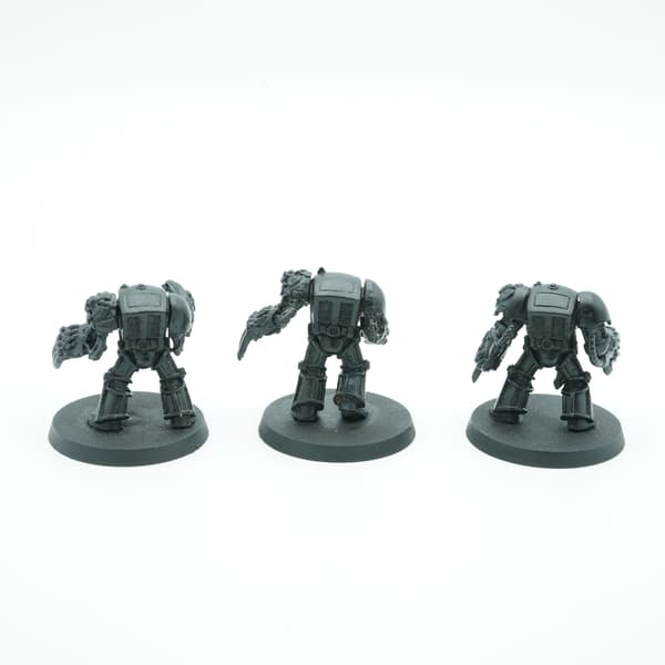 Warhammer 40K Space Marine Terminators with Lightning Claws – 3 metal miniatures
