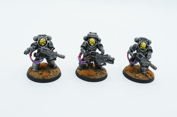 Warhammer 40k Space Marines Primaris Eradicators – set of 3 plastic miniatures