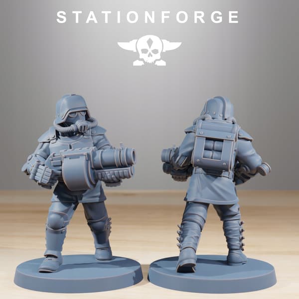 Grimguard Commandos x10 – Station Forge – 3D print