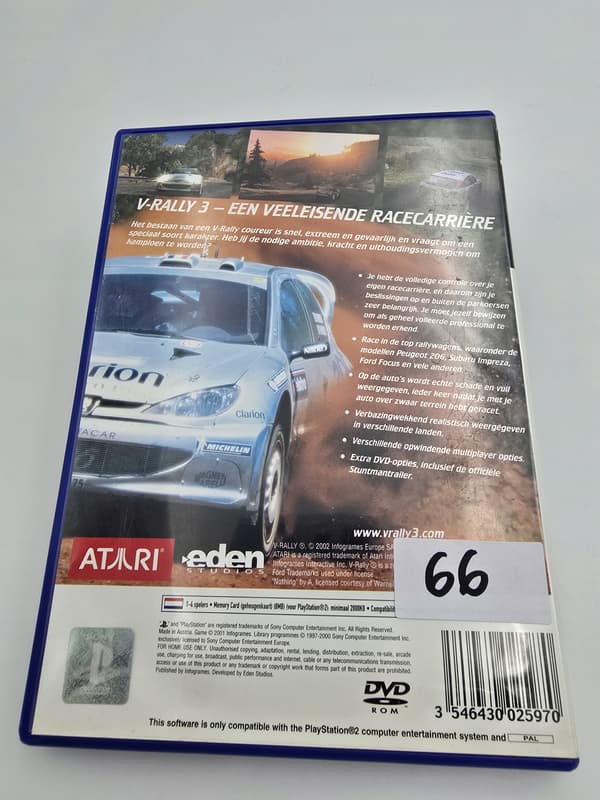 PLAYSTATION 2 V-RALLY 3