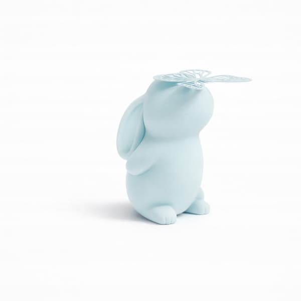 DECORATIVE RABBIT AND BUTTERFLY STATUETTE – MULTIPLE COLOURS AVAILABLE