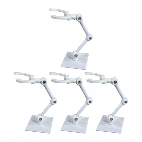 Action Base – Adjustable angle – Display stand for Anime models – 4-pack – White – 4x4cm