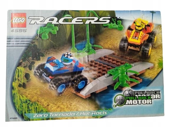 LEGO Racers 4595 Zero Tornado & Hot Rock