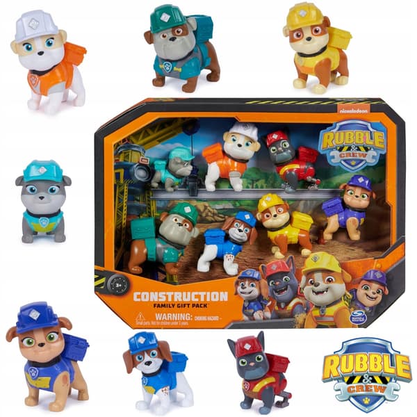 RUBBLE AND HIS CREW GIFT SET: 7 FIGURES × 1 COLLECTOR’S FIGURE
