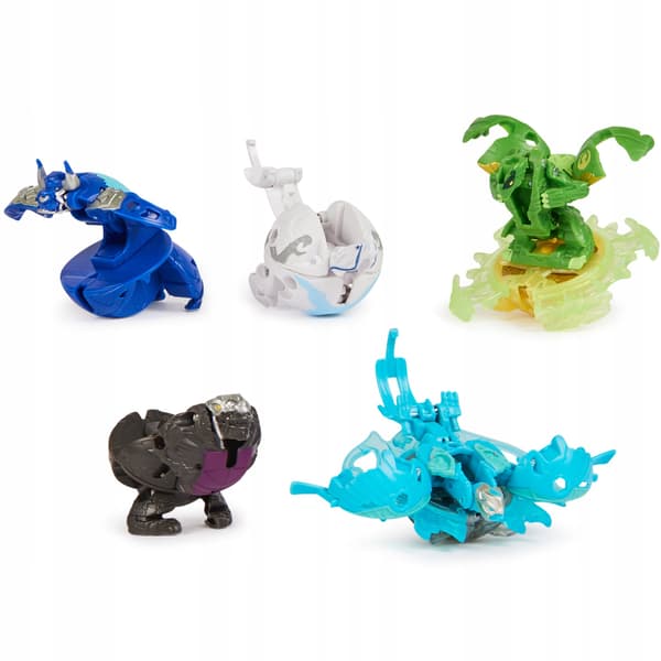 BAKUGAN 3.0 BATTLE PACK 5-PACK VENTRI DRAGONOID SMOKE TITANIUM BRUISER TROX