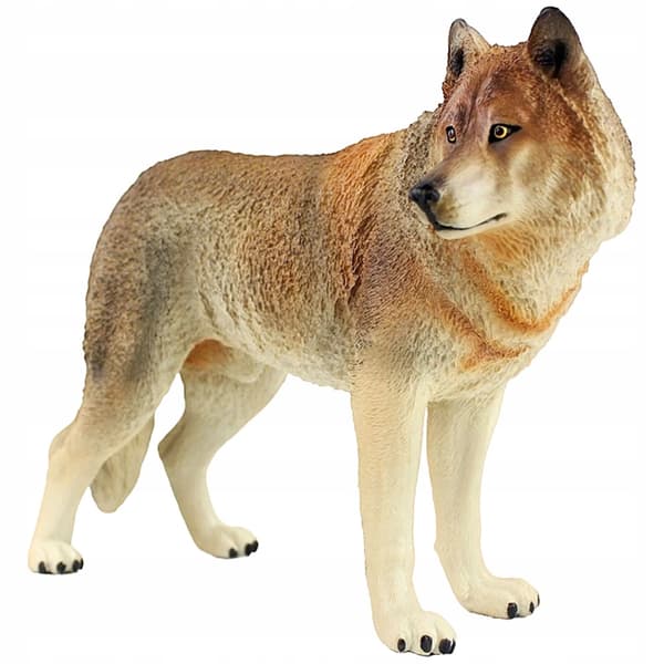 PLASTIC WOLF DECORATION WITH PRECISE WORKMANSHIP