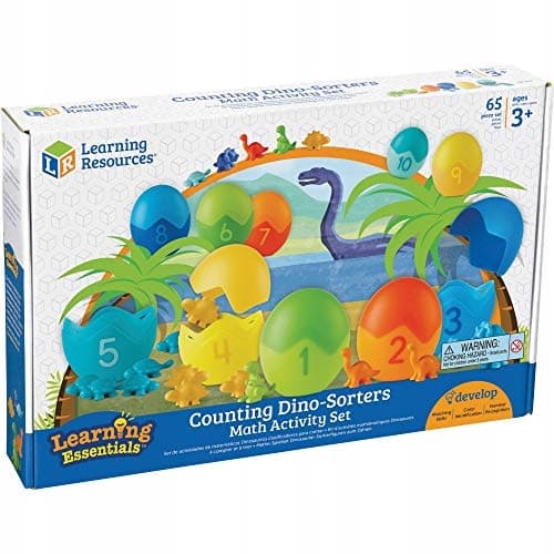 Learning Resources LER1768 Counting Dino-Sorters Maths Activity Set