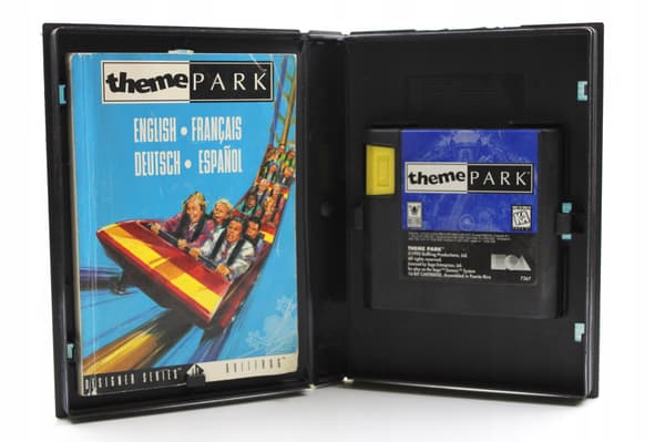 Theme Park game for the Sega Megadrive
