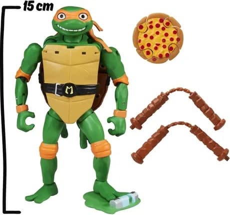 NINJA TURTLES FIGURINE – 15 CM DELUXE TRANSFORMABLE FIGURINE – MICHEL