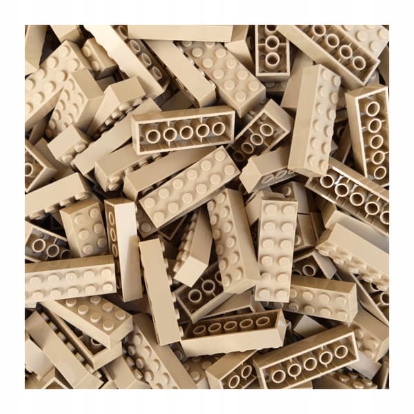 LEGO 2x6 Brick, Sand Tan, 4143256 2456 – 50 pieces