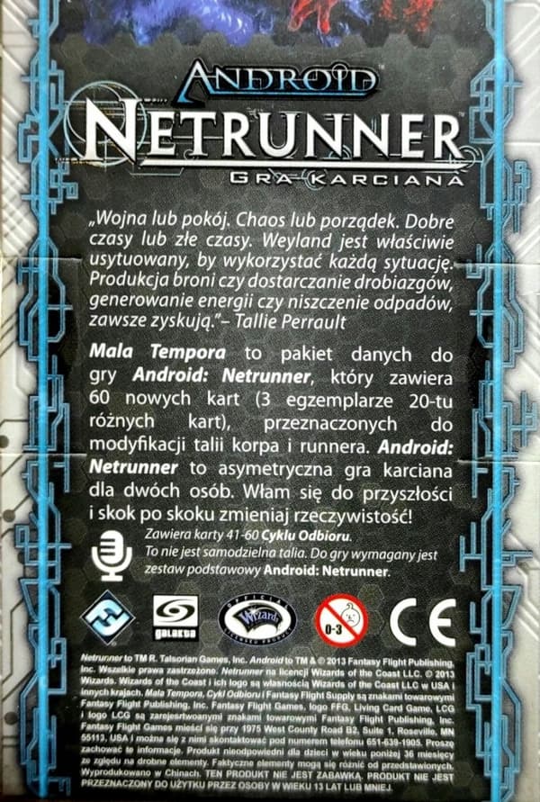 Android: Netrunner – The Harvest Cycle – Mala Tempora